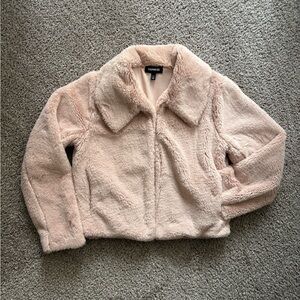 Express Blush Faux Fur Jacket